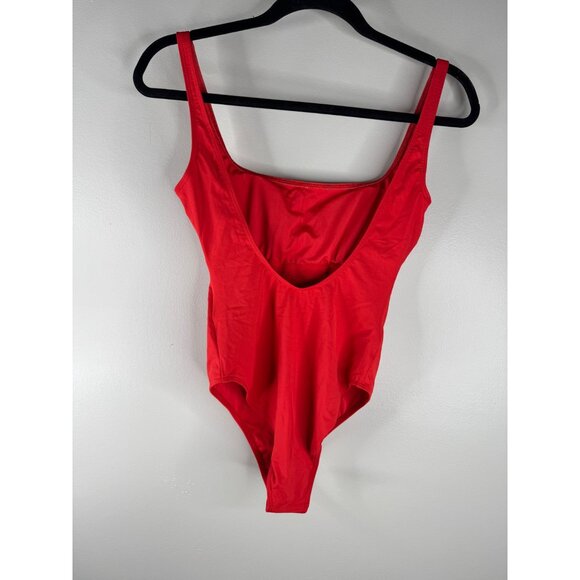 Coach Women’s One Piece Swimsuit Bathing Suit Authentic Signature Red Sz XS NEW - Picture 5 of 14